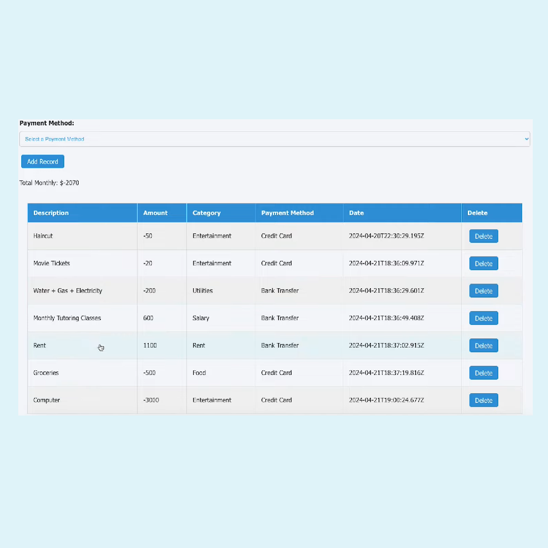 Finance Tracker